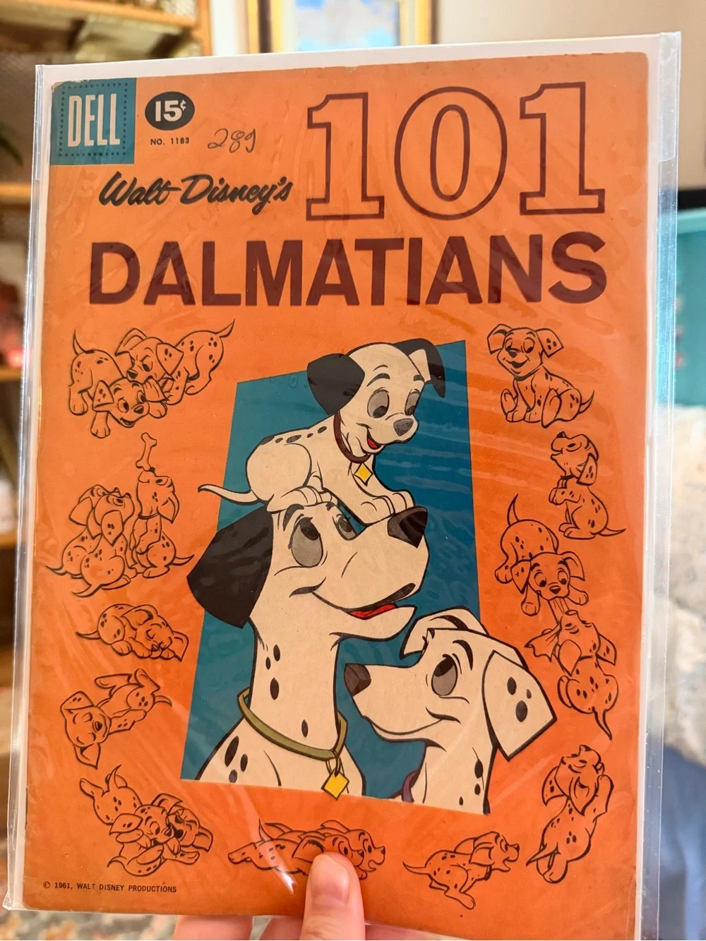 Walt Disney 101 Dalmatians Orange Cover Collector Print